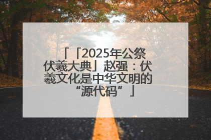 「2025年公祭伏羲大典」赵强：伏羲文化是中华文明的“源代码”