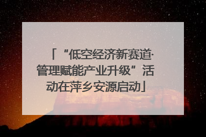 “低空经济新赛道·管理赋能产业升级”活动在萍乡安源启动
