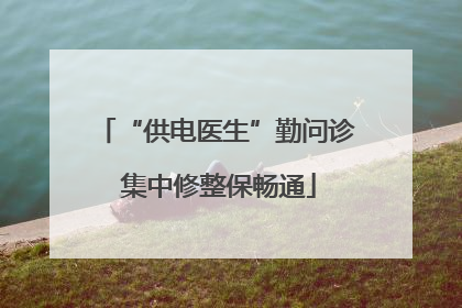 “供电医生”勤问诊 集中修整保畅通