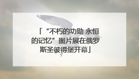 “不朽的功勋 永恒的记忆”图片展在俄罗斯圣彼得堡开幕