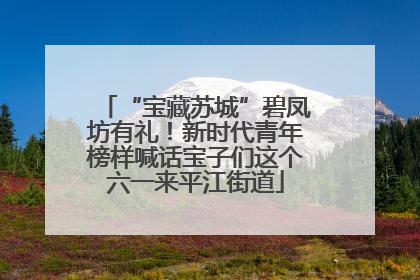 “宝藏苏城”碧凤坊有礼！新时代青年榜样喊话宝子们这个六一来平江街道