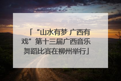 “山水有梦 广西有戏”第十三届广西音乐舞蹈比赛在柳州举行