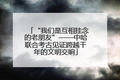 “我们是互相挂念的老朋友”——中哈联合考古见证跨越千年的文明交响