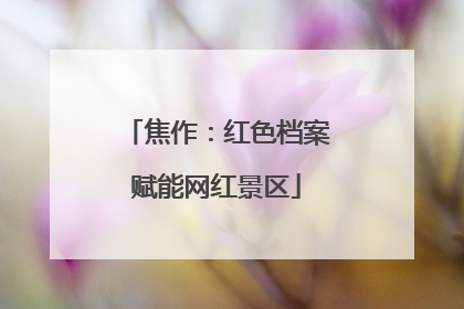 焦作：红色档案赋能网红景区
