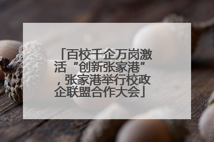 百校千企万岗激活“创新张家港”，张家港举行校政企联盟合作大会
