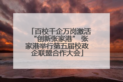 百校千企万岗激活“创新张家港” 张家港举行第五届校政企联盟合作大会