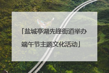盐城亭湖先锋街道举办端午节主题文化活动