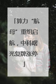 算力“航母”重组启航，中科曙光复牌涨停
