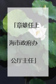 章雄任上海市政府办公厅主任