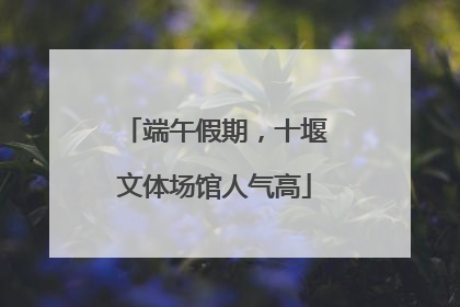 端午假期，十堰文体场馆人气高