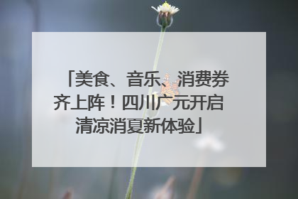 美食、音乐、消费券齐上阵！四川广元开启清凉消夏新体验