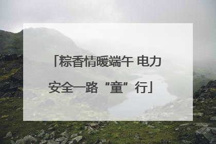 粽香情暖端午 电力安全一路“童”行