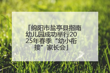 绵阳市盐亭县指南幼儿园成功举行2025年春季“幼小衔接”家长会