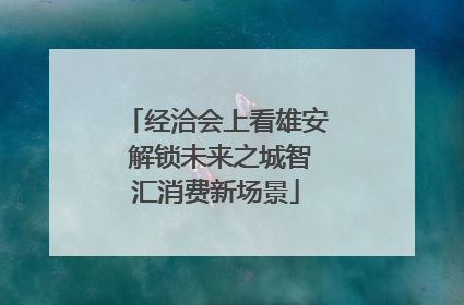 经洽会上看雄安 解锁未来之城智汇消费新场景
