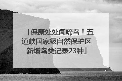 保康处处闻啼鸟！五道峡国家级自然保护区新增鸟类记录23种