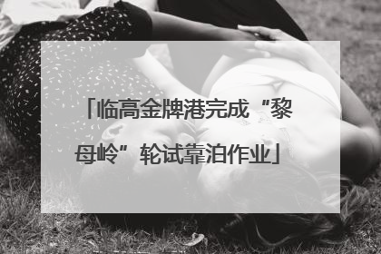 临高金牌港完成“黎母岭”轮试靠泊作业