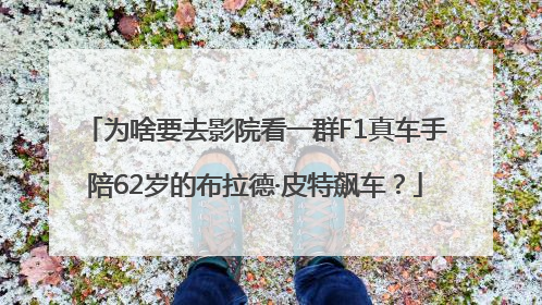 为啥要去影院看一群F1真车手陪62岁的布拉德·皮特飙车？