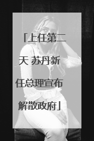 上任第二天 苏丹新任总理宣布解散政府