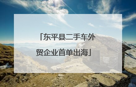 东平县二手车外贸企业首单出海