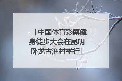 中国体育彩票健身徒步大会在昆明卧龙古渔村举行