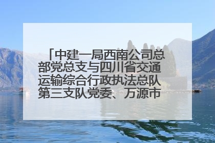 中建一局西南公司总部党总支与四川省交通运输综合行政执法总队第三支队党委、万源市草坝镇莲花院村党支部开展党建联建