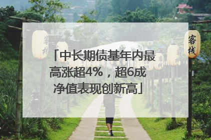 中长期债基年内最高涨超4%，超6成净值表现创新高