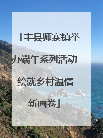 丰县师寨镇举办端午系列活动 绘就乡村温情新画卷