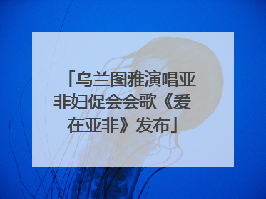 乌兰图雅演唱亚非妇促会会歌《爱在亚非》发布