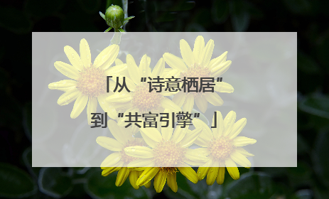从“诗意栖居”到“共富引擎”