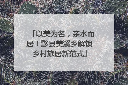 以美为名，亲水而居！黟县美溪乡解锁乡村旅居新范式