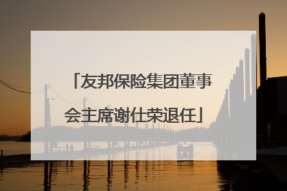 友邦保险集团董事会主席谢仕荣退任