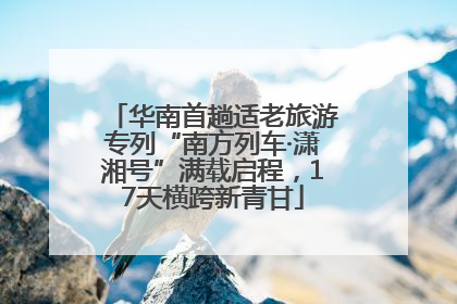 华南首趟适老旅游专列“南方列车·潇湘号”满载启程，17天横跨新青甘