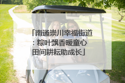 南通崇川幸福街道：粽叶飘香暖童心 田间耕耘助成长