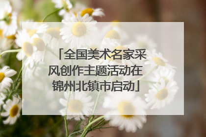 全国美术名家采风创作主题活动在锦州北镇市启动