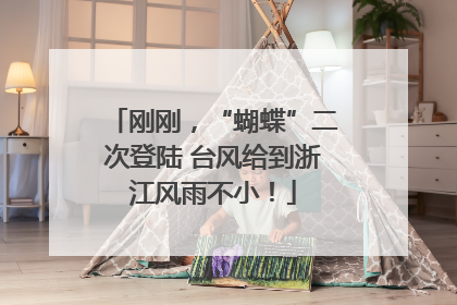 刚刚，“蝴蝶”二次登陆 台风给到浙江风雨不小！