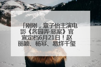 刚刚，章子怡主演电影《酱园弄·悬案》官宣定档6月21日！赵丽颖、杨幂、易烊千玺等角色海报曝光