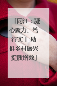 同江：凝心聚力、笃行实干 助推乡村振兴提质增效