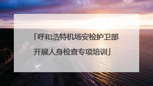 呼和浩特机场安检护卫部开展人身检查专项培训