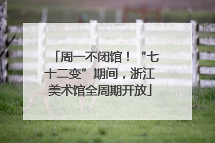 周一不闭馆！“七十二变”期间，浙江美术馆全周期开放