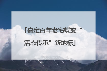 嘉定百年老宅蝶变“活态传承”新地标