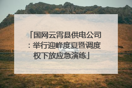 国网云霄县供电公司：举行迎峰度夏暨调度权下放应急演练