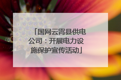 国网云霄县供电公司：开展电力设施保护宣传活动