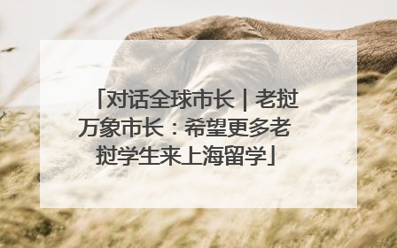 对话全球市长｜老挝万象市长：希望更多老挝学生来上海留学