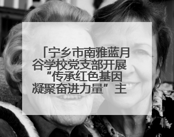 宁乡市南雅蓝月谷学校党支部开展“传承红色基因 凝聚奋进力量”主题党日活动