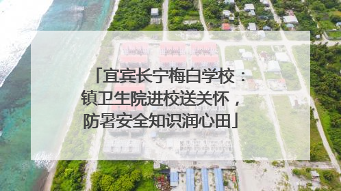 宜宾长宁梅白学校：镇卫生院进校送关怀，防暑安全知识润心田