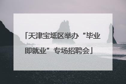 天津宝坻区举办“毕业即就业”专场招聘会