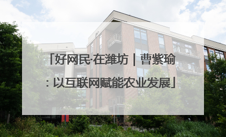 好网民·在潍坊｜曹紫瑜：以互联网赋能农业发展