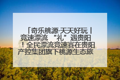 奇乐桃源·天天好玩丨竞速漂流 “礼”遇贵阳！全民漂流竞速赛在贵阳产控集团旗下桃源生态旅游度假区举行
