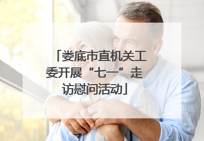 娄底市直机关工委开展“七一”走访慰问活动