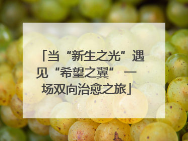 当“新生之光”遇见“希望之翼” 一场双向治愈之旅